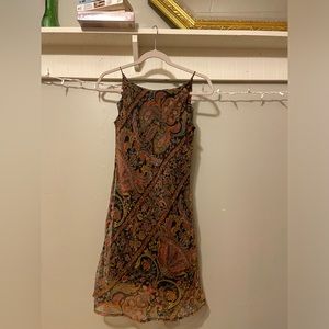 Vintage city triangles mini dress